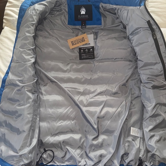SALE Duluth Trading AKHG Puffin Mock Vest Mens NEW w/t sz Small Blue Puffer - Picture 7 of 11